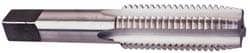Straight Flute Tap: #0-80 UNF, 2 Flutes, Plug, 3B Class of Fit, High Speed Steel, Bright/Uncoated