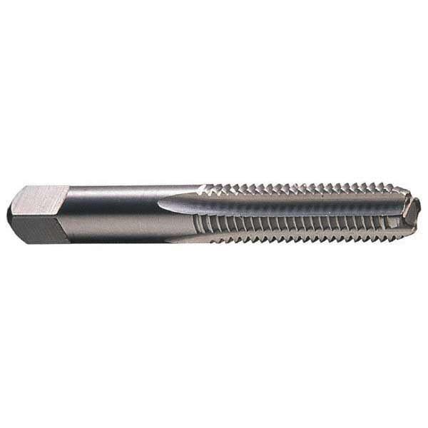 Straight Flute Tap: #1-64 UNC, 2 Flutes, Bottoming, 3B Class of Fit, High Speed Steel, Bright/Uncoated