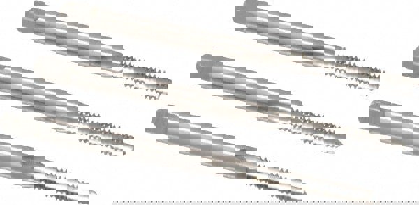 Tap Set: #4-40 UNC, 3 Flute, Bottoming Plug & Taper, High Speed Steel, Bright Finish