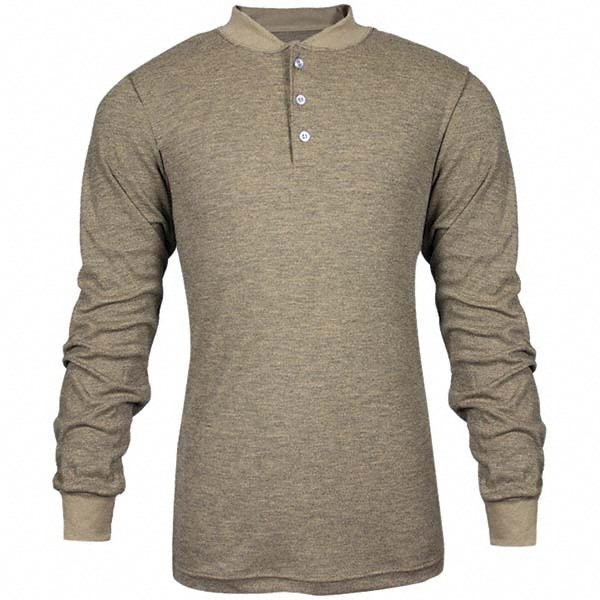 Fire-Resistant Shirt: 3X-Large, Tan, Polyester