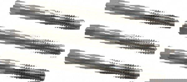 Tap Set: #8-32 UNC, 4 Flute, Bottoming Plug & Taper, High Speed Steel, Bright Finish