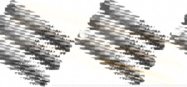 Tap Set: #10-24 UNC, 4 Flute, Bottoming Plug & Taper, High Speed Steel, Bright Finish