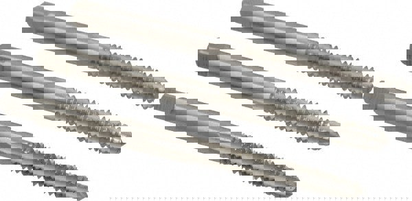 Tap Set: #10-24 UNC, 3 Flute, Bottoming Plug & Taper, High Speed Steel, Bright Finish