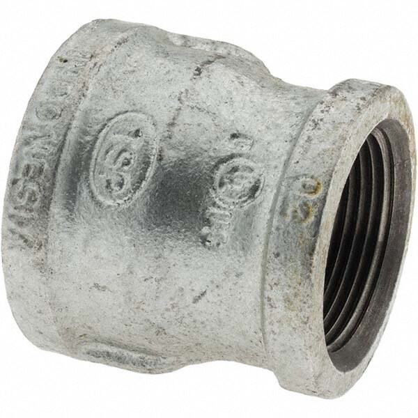 Malleable Iron Pipe Reducing Coupling: 1-1/2 x 1-1/4