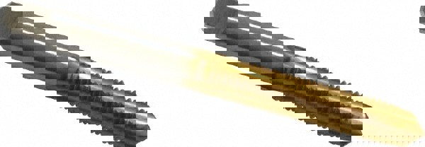 1/4-28 Plug RH 3B H3 TiN High Speed Steel 4-Flute Straight Flute Hand Tap