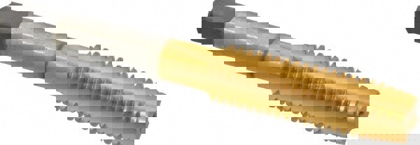 7/16-14 Plug RH H3 TiN High Speed Steel 4-Flute Straight Flute Hand Tap