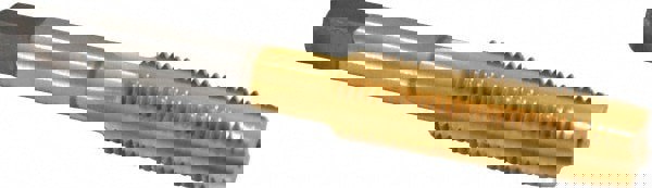 7/16-20 Plug RH H3 TiN High Speed Steel 4-Flute Straight Flute Hand Tap