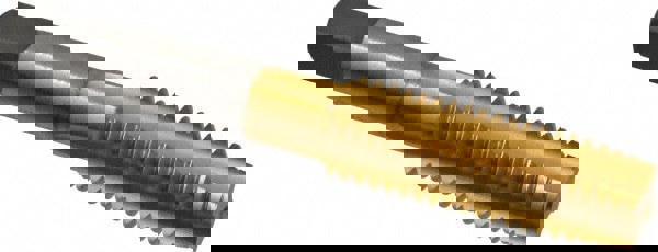 9/16-12 Plug RH H3 TiN High Speed Steel 4-Flute Straight Flute Hand Tap