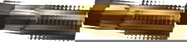 1-8 Plug RH 3B H4 TiN High Speed Steel 4-Flute Straight Flute Hand Tap