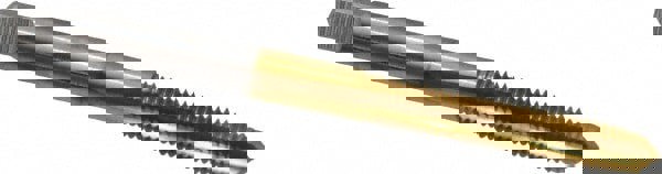 #10-32 Plug RH 2B H3 TiN High Speed Steel 3-Flute Straight Flute Hand Tap