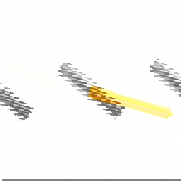 Spiral Point Tap: #4-40, UNC, 2 Flutes, Plug, 2B/3B, High Speed Steel, TiN Finish