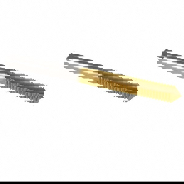 Spiral Point Tap: 1/4-20, UNC, 2 Flutes, Plug, 2B, High Speed Steel, TiN Finish