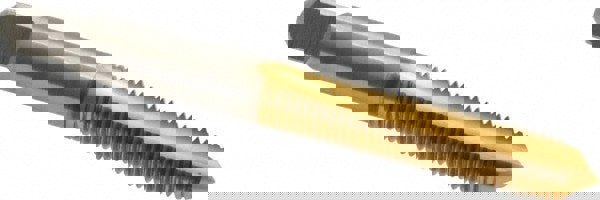 Spiral Point Tap: 5/16-24, UNF, 2 Flutes, Plug, 3B, High Speed Steel, TiN Finish