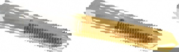 Spiral Point Tap: 3/8-24, UNF, 3 Flutes, Plug, 3B, High Speed Steel, TiN Finish