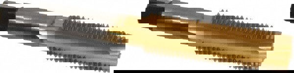 Spiral Point Tap: 1/2-20, UNF, 3 Flutes, Plug, 3B, High Speed Steel, TiN Finish