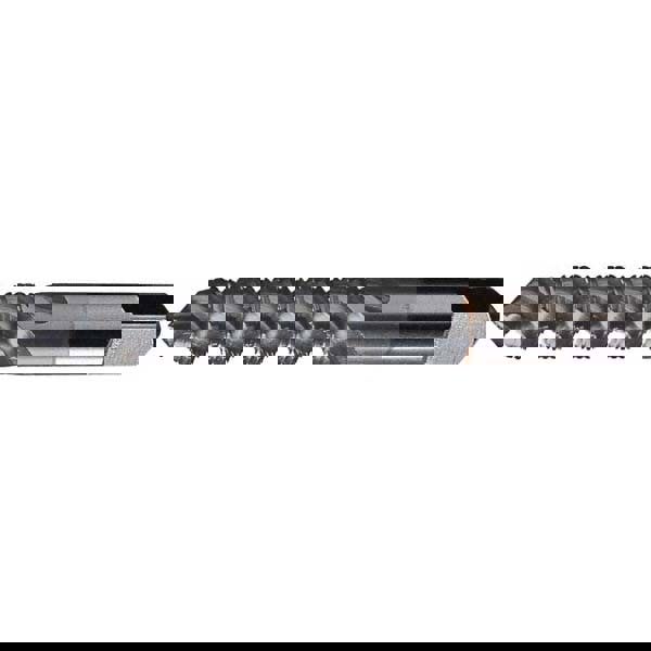 Spiral Flute Tap: #6-32, UNC, 2 Flute, Plug, 2B Class of Fit, High Speed Steel, TiN Finish