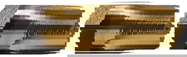 Standard Pipe Tap: 1/16-27, NPTF, Semi Bottoming, 4 Flutes, High Speed Steel, TiN Finish