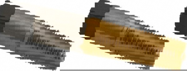 Standard Pipe Tap: 1/8-27, NPTF, 4 Flutes, High Speed Steel, TiN Finish