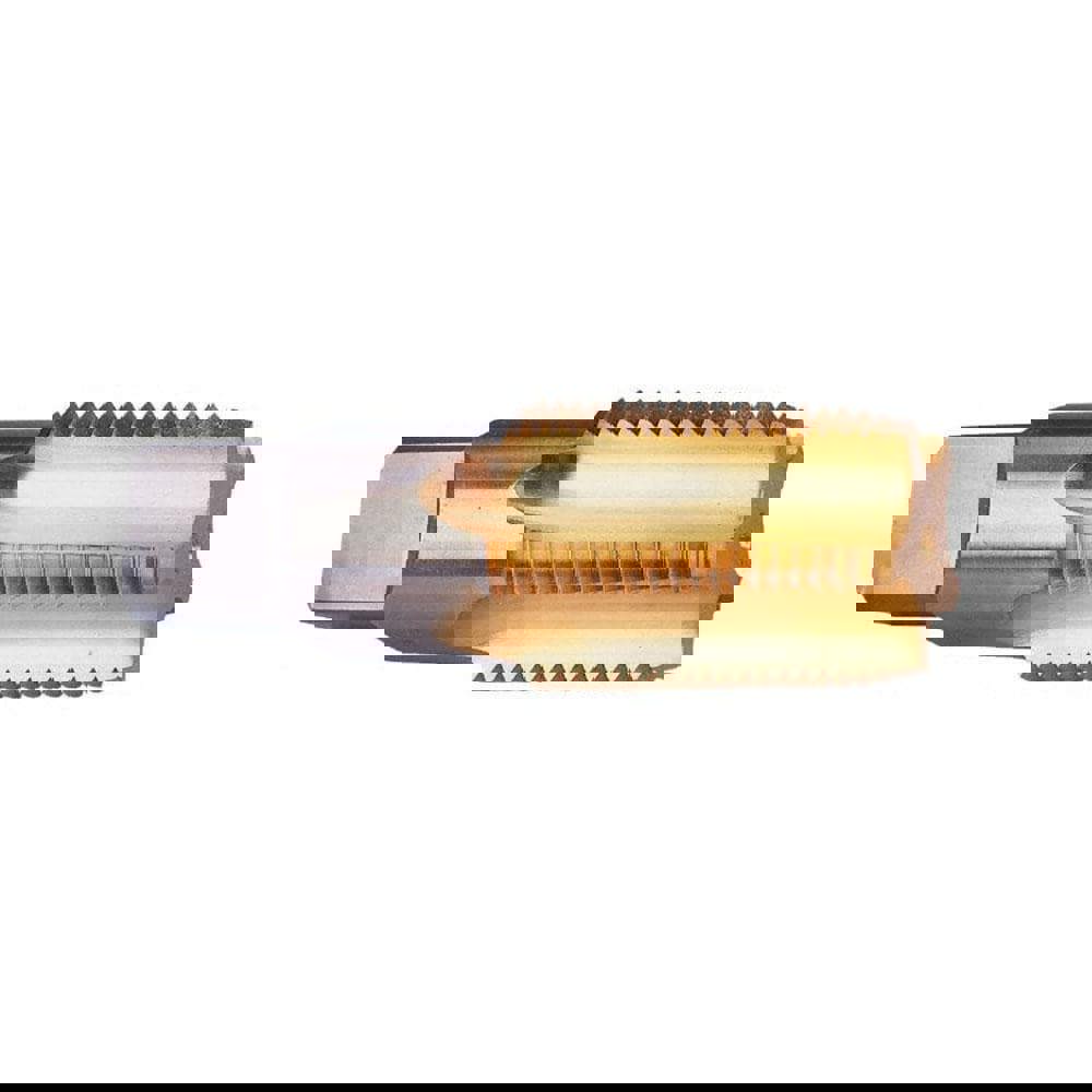 Standard Pipe Tap: 1/4-18, NPT, 4 Flutes, High Speed Steel, TiN Finish