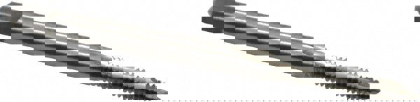 Spiral Point Tap: #4-40, UNC, 2 Flutes, Plug, 2B/3B, High Speed Steel, Bright Finish