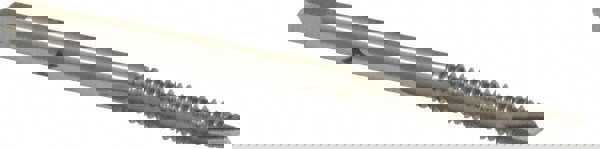 Spiral Point Tap: #6-32, UNC, 2 Flutes, Plug, High Speed Steel, Bright Finish