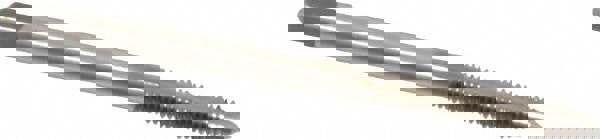 Spiral Point Tap: #6-40, UNF, 2 Flutes, Plug, 2B/3B, High Speed Steel, Bright Finish