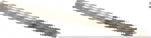 Spiral Point Tap: #8-32 UNC, 2 Flutes, Plug, 2B Class of Fit, High Speed Steel, Bright Finish