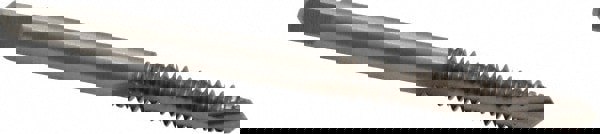 Spiral Point Tap: #10-24 UNC, 2 Flutes, Plug, 2B/3B Class of Fit, High Speed Steel, Bright Finish