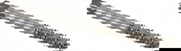 Spiral Point Tap: #10-24, UNC, 2 Flutes, Bottoming, 2B/3B, High Speed Steel, Bright Finish