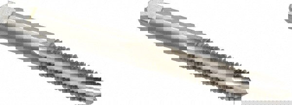 Spiral Point Tap: M6 x 1, Metric Coarse, 2 Flutes, Plug, 6H, High Speed Steel, Bright Finish