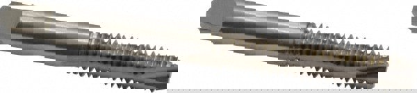 Spiral Point Tap: 1/4-20, UNC, 2 Flutes, Bottoming, 3B, High Speed Steel, Bright Finish