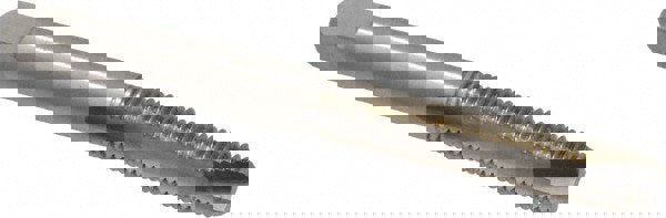 Spiral Point Tap: 1/4-28, UNF, 2 Flutes, Bottoming, 3B, High Speed Steel, Bright Finish