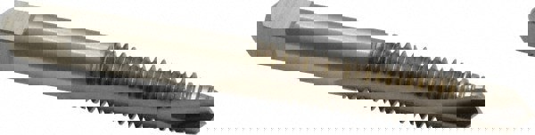 Spiral Point Tap: 5/16-18, UNC, 2 Flutes, Plug, 2B, High Speed Steel, Bright Finish