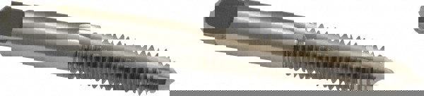 Spiral Point Tap: 5/16-18, UNC, 2 Flutes, Plug, 2B, High Speed Steel, Bright Finish