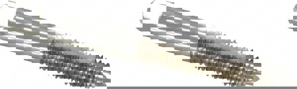 Spiral Point Tap: M8 x 1.25, Metric Coarse, 2 Flutes, Plug, 6H, High Speed Steel, Bright Finish