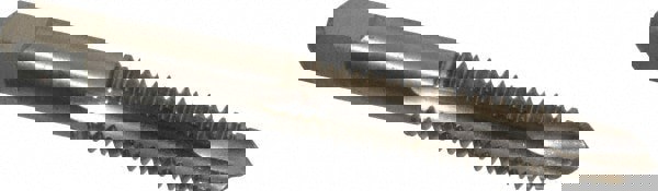 Spiral Point Tap: 3/8-16, UNC, 3 Flutes, Plug, 2B, High Speed Steel, Bright Finish