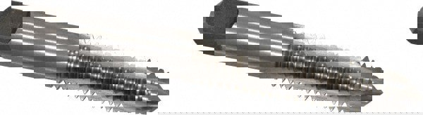 Spiral Point Tap: 3/8-16 UNC, 3 Flutes, Plug, 3B Class of Fit, High Speed Steel, Bright Finish