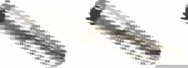 Spiral Point Tap: 3/8-24, UNF, 3 Flutes, Plug, 3B, High Speed Steel, Bright Finish