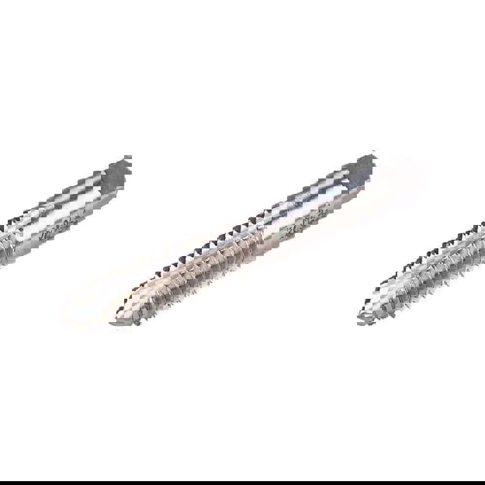 Spiral Point Tap: 5/16-18, UNC, 2 Flutes, Plug, 3B, High Speed Steel, Bright Finish