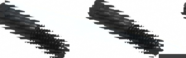 Spiral Point Tap: 1/4-28, UNC, 2 Flutes, Plug, 2B, High Speed Steel, Oxide Finish