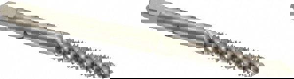 Spiral Flute Tap: #8-32, UNC, 3 Flute, Plug, 2B Class of Fit, High Speed Steel, Bright/Uncoated