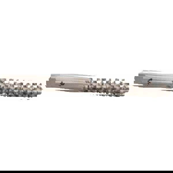 Spiral Flute Tap: #10-24, UNC, 3 Flute, Plug, 2B & 3B Class of Fit, High Speed Steel, Bright/Uncoated