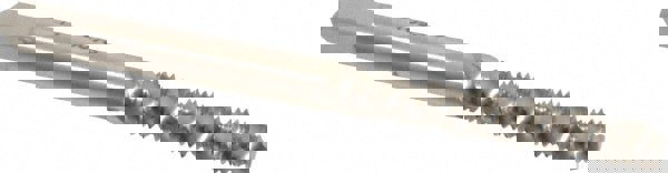 Spiral Flute Tap: #10-32, UNF, 3 Flute, Bottoming, 2B Class of Fit, High Speed Steel, Bright/Uncoated