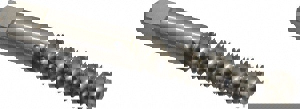 Spiral Flute Tap: 3/8-16, UNC, 3 Flute, Bottoming, 3B Class of Fit, High Speed Steel, Bright/Uncoated