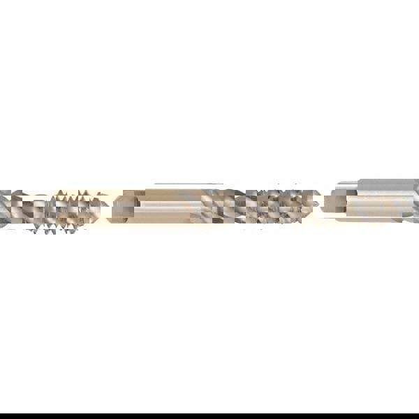 Spiral Flute Tap: M12 x 1.75, Metric, 3 Flute, Bottoming, 2B Class of Fit, High Speed Steel, Bright/Uncoated