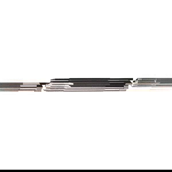 Extension Tap: 8-32, 2 Flutes, H3, Bright/Uncoated, High Speed Steel, Spiral Point