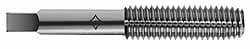 Thread Forming Tap: #5-40 UNC, Bottoming, High Speed Steel, Bright Finish