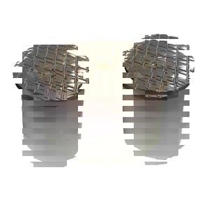 4 in. OD Straight PVC Pipe Fitting Clean-Out with Nickel Bronze Cover