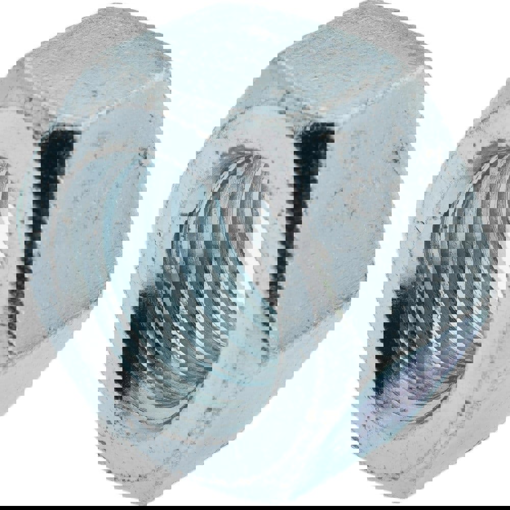 Hex Nut: 5/8-11, Grade 2 Steel, Zinc-Plated