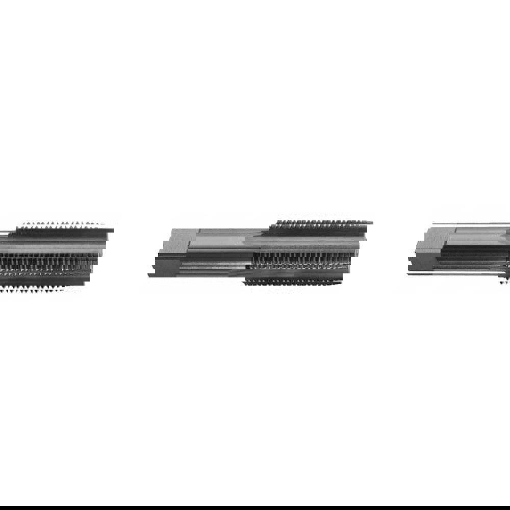 Straight Flutes Tap: 7/16-20, UNF, 4 Flutes, Plug, 2B, High Speed Steel, Bright/Uncoated
